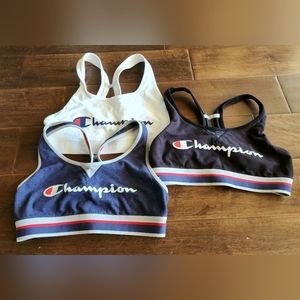 3 CHAMPION SPORTS BRAS LIKE NEW MEDIUM